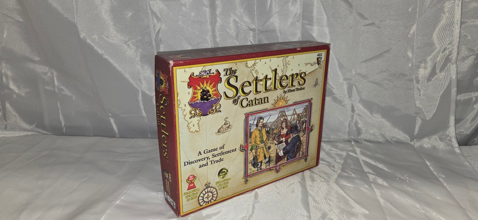 Settlers of Catan base and 5-6 player expansion. 3rd edition