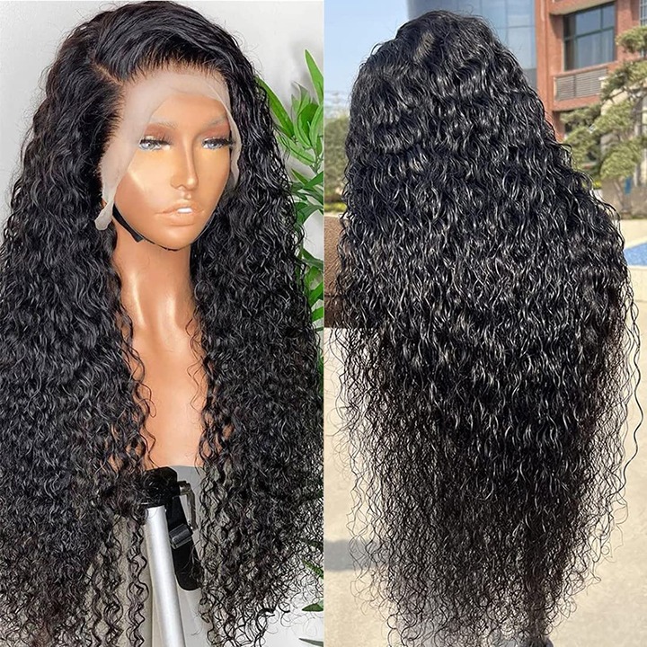 human hair lace front wig