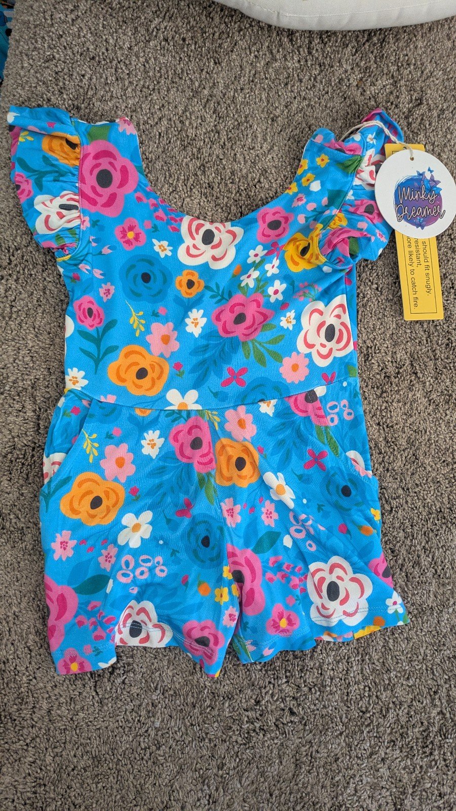 Minky dreamer bamboo roomper