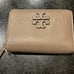Tori Burch McGraw bifold wallet in silver maple excellent