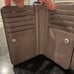 Tori Burch McGraw bifold wallet in silver maple excellent