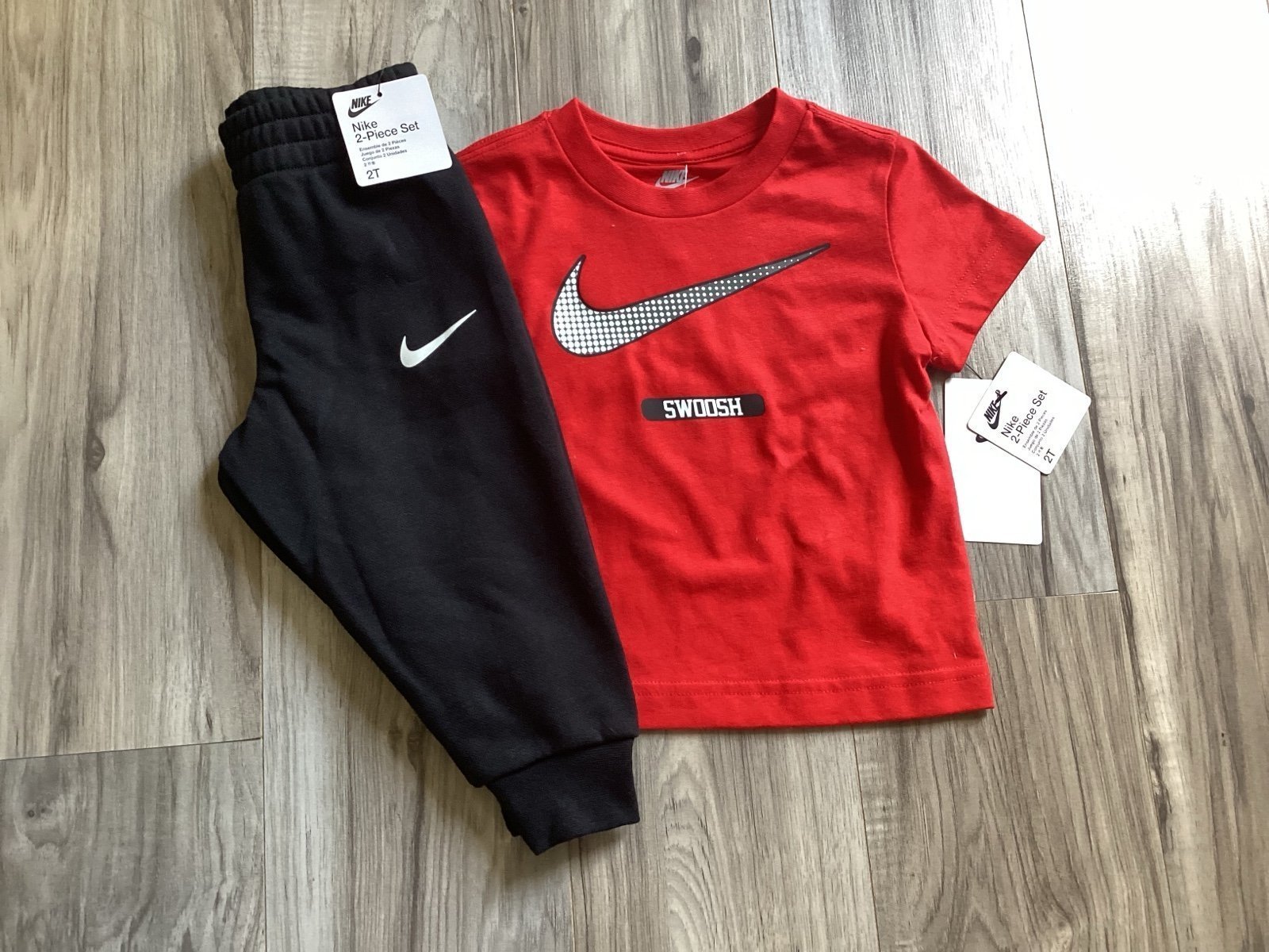 Nike s/s tee & joggers set boys size 2T(NWT) ~PRICE IS FIRM, NO OFFERS~