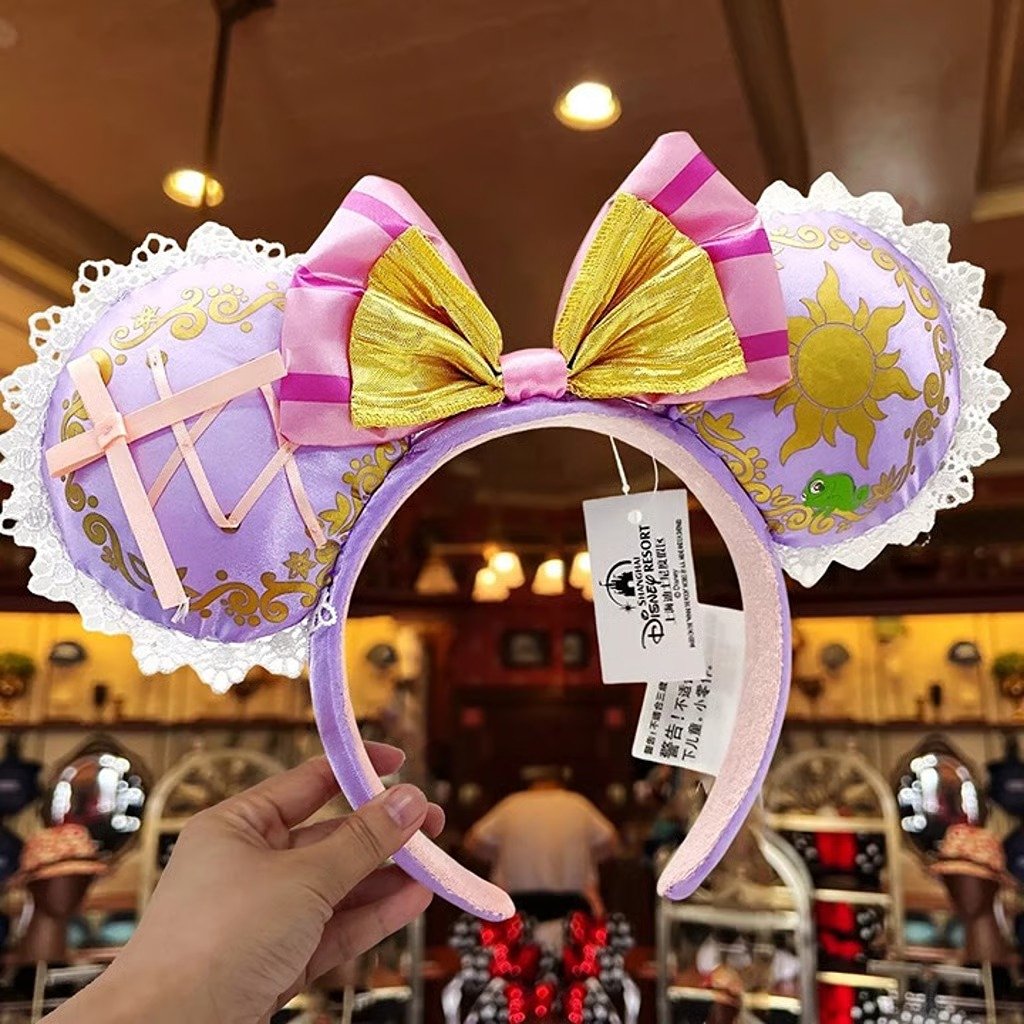 use Disney Parks Rapunzel Tangled Pascal Mickey Mouse Ears Minnie Headband 2024