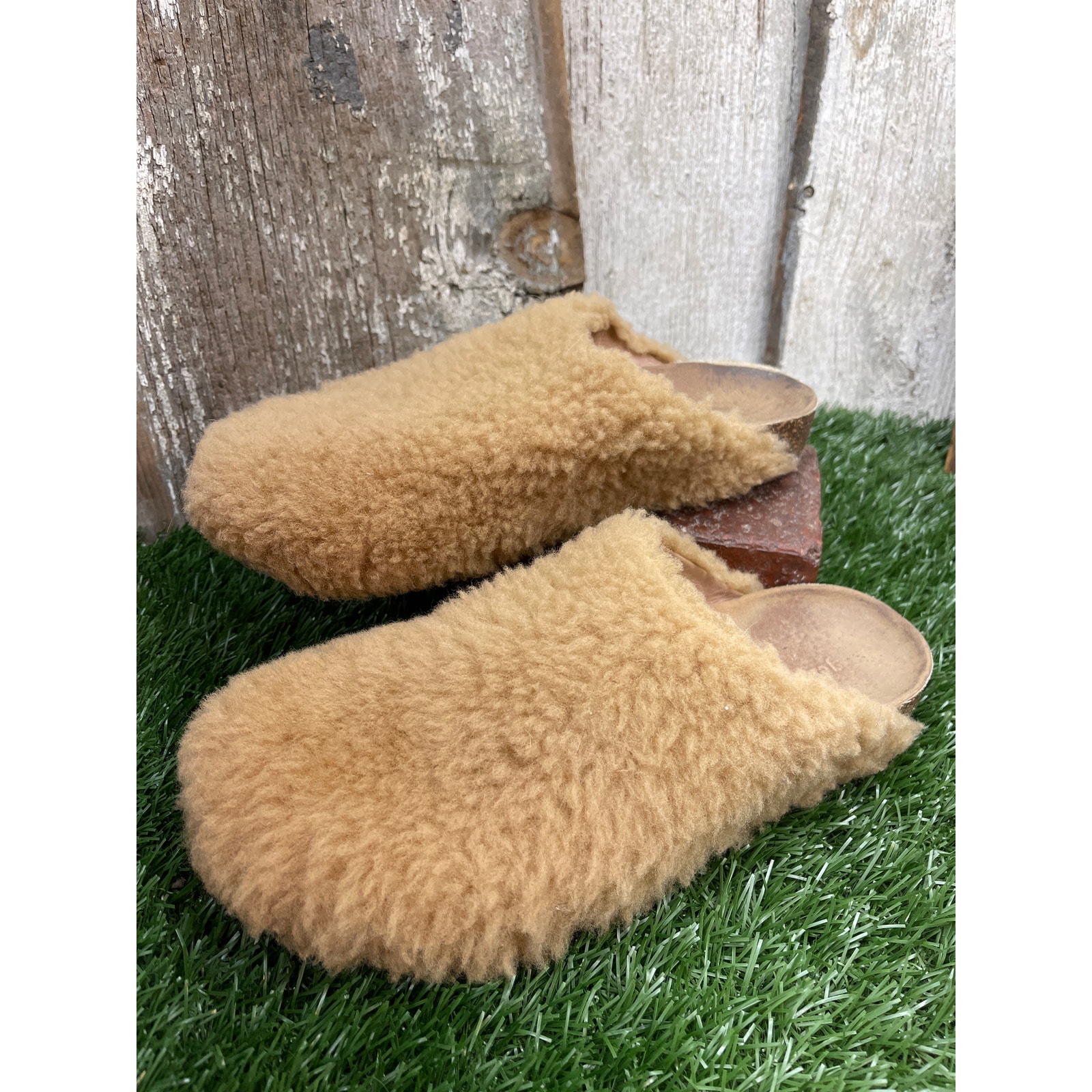 Jenni Kayne Shearling Moc Clog Natural Women's EU41