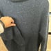 VINCE TEXTURED FUNNELNECK WOOL BLEND SWEATER IN FISHERMAN BLUE SZ Medium