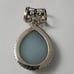 Sterling Silver 925 Chunky Druzy Omega Pendant