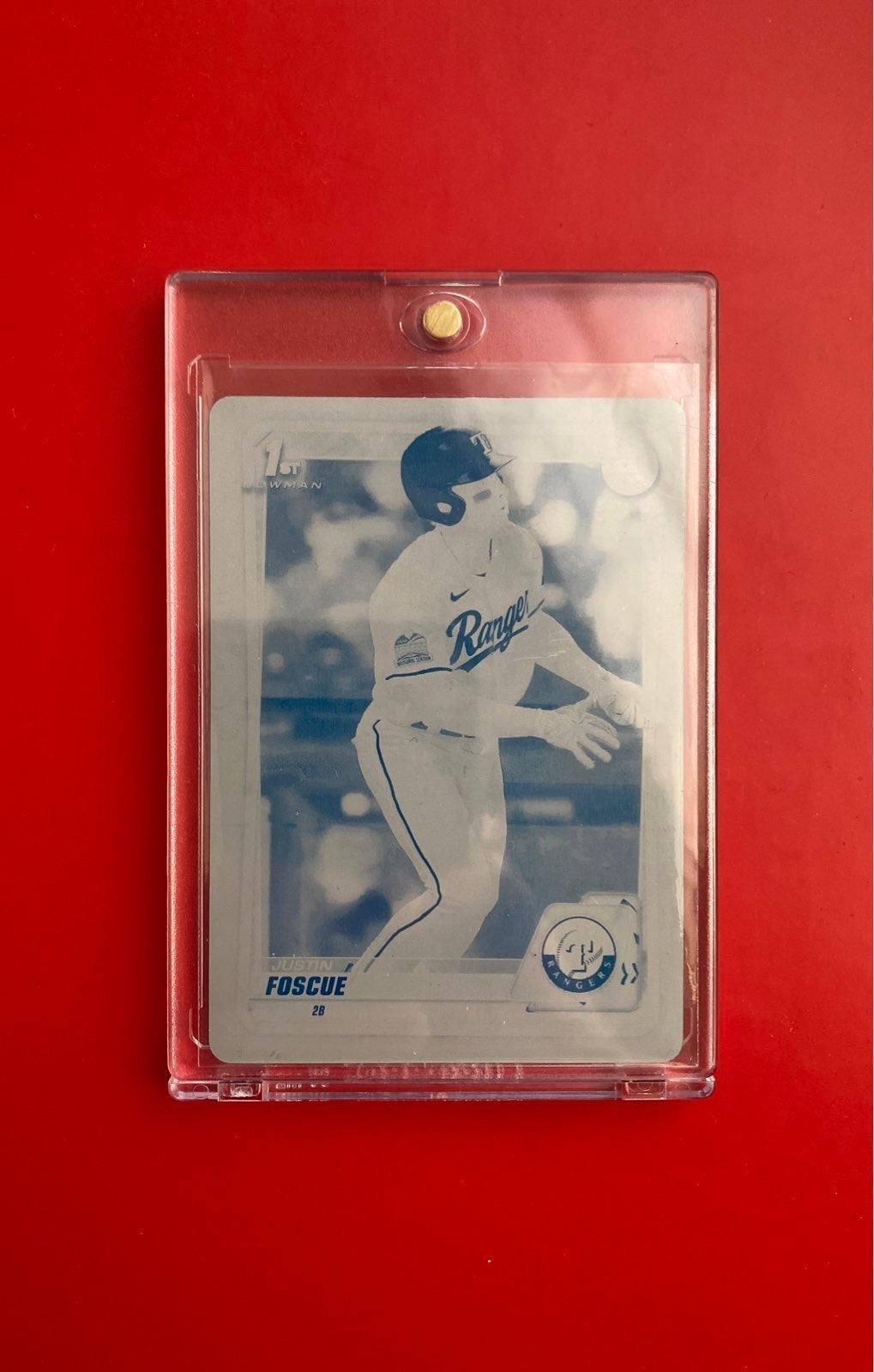 Justin foscue 1/1 printing plate cyan