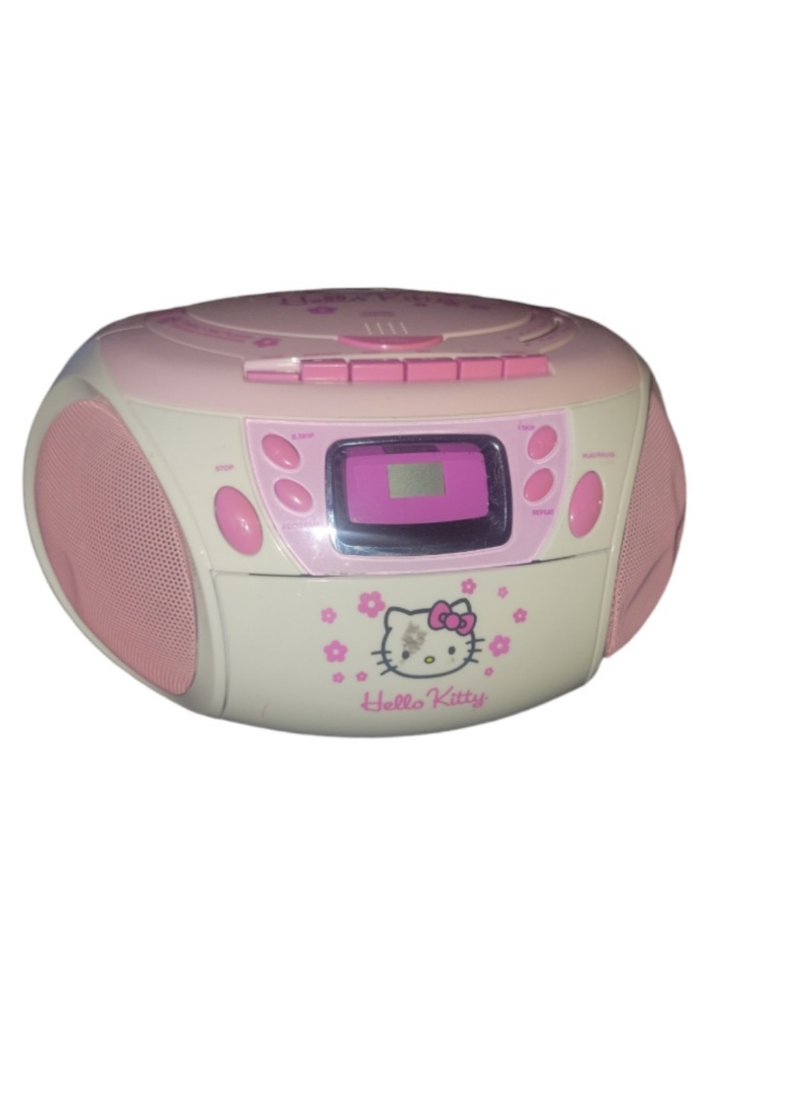 2013 Hello Kitty AM/FM Radio Cassette Recorder CD Player Boombox Model KT2028A