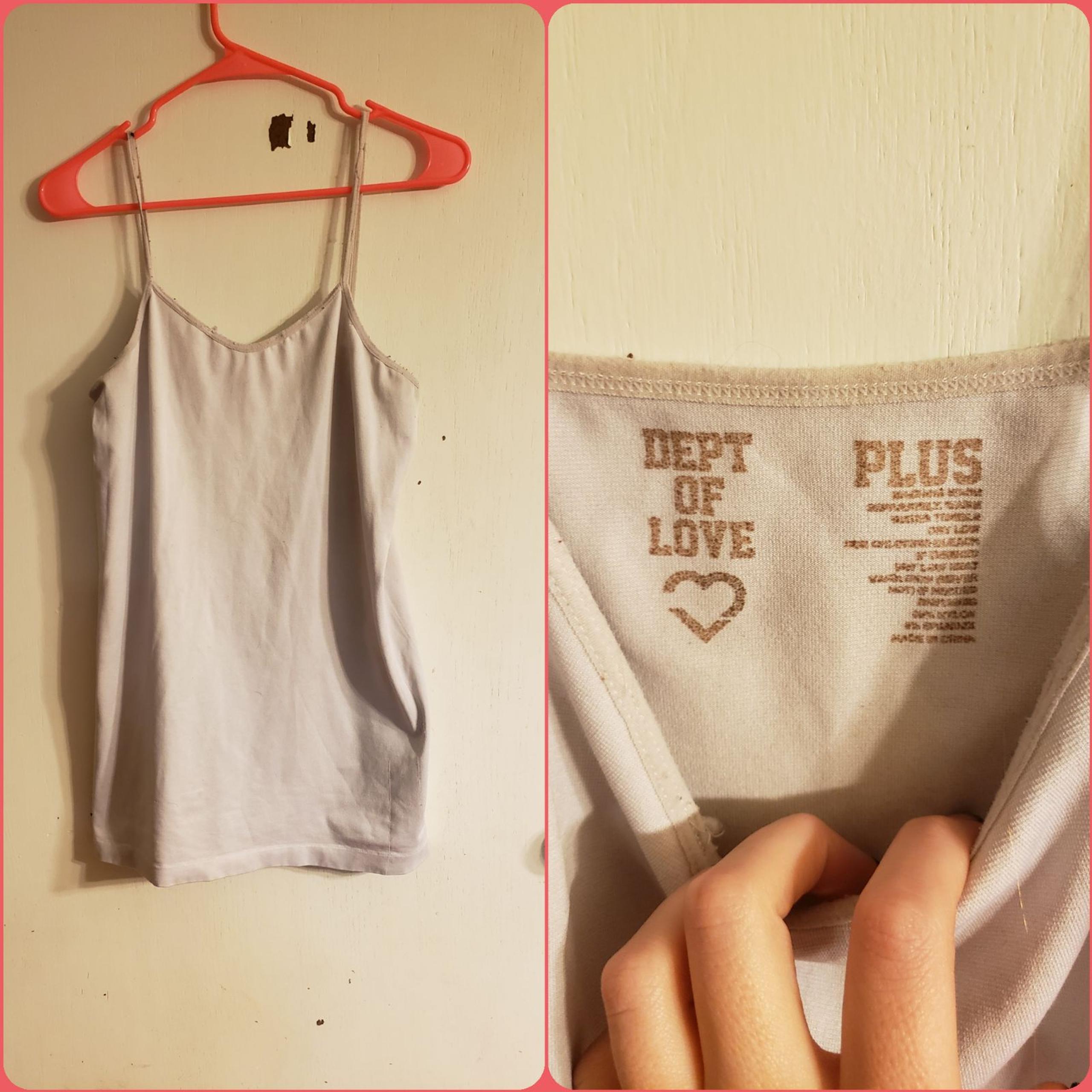 white tank top