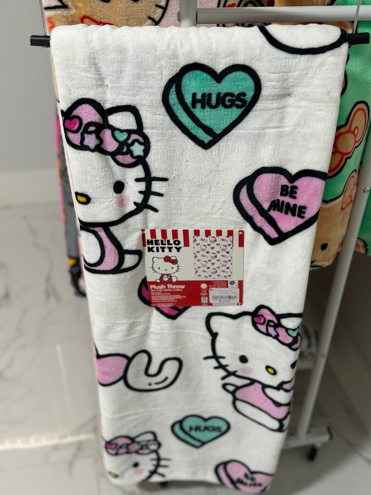 Hello Kitty Valentine’s day plush throw