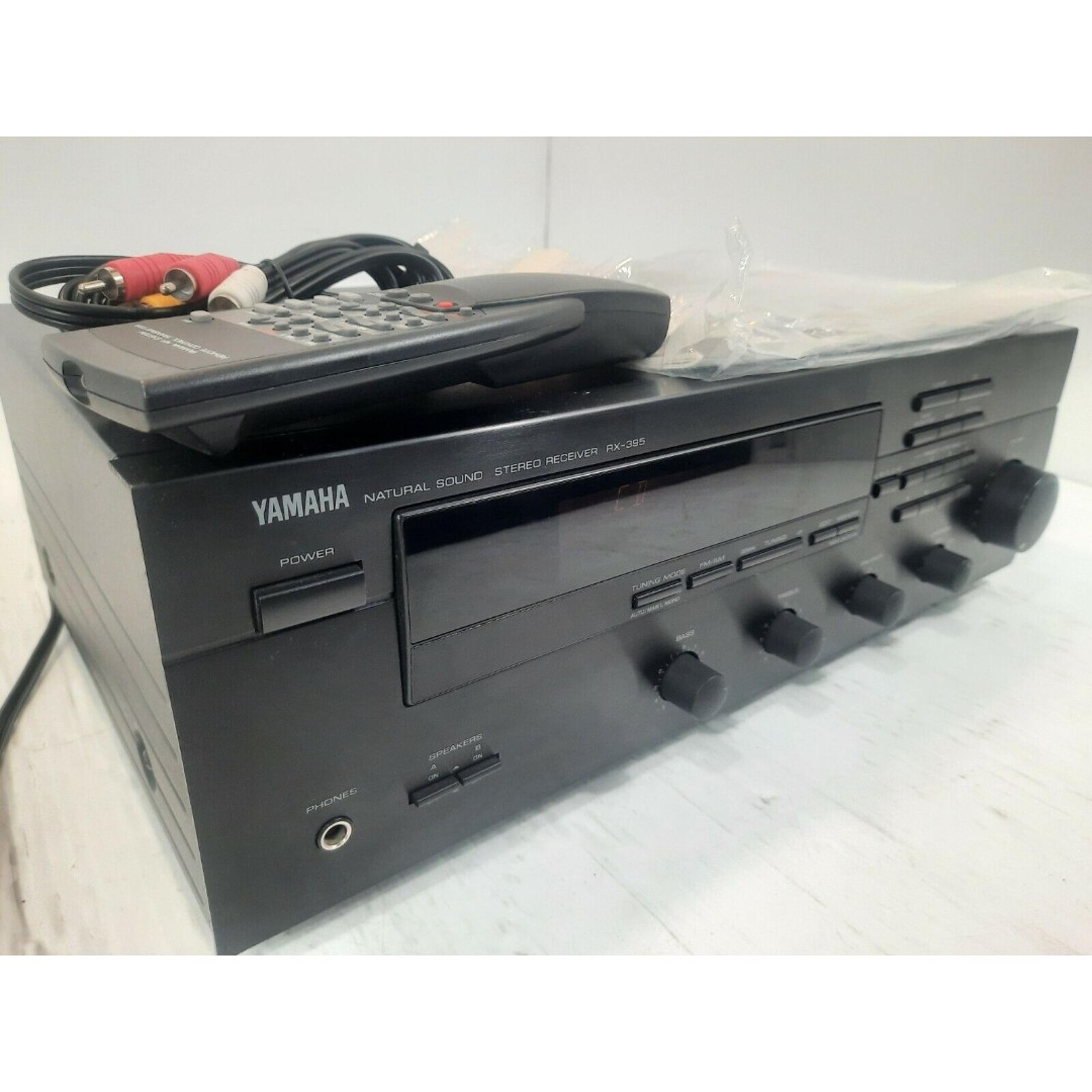 Yamaha RX-395 Stereo Receiver Two Channel 90W Bundle Manual Remote■S■Clean■S■