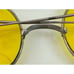 Antique 1920s Round Spectacle Eyeglasses Yellow Lenses With Case