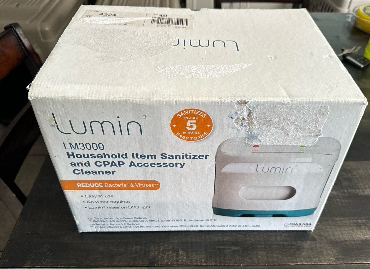New Open Box Lumin LM3000 UV LIght Sanitizer For CPAP and Household Items