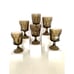 Anchor Hocking Fairfield Footed Brown Wine Cordials