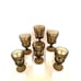Anchor Hocking Fairfield Footed Brown Wine Cordials