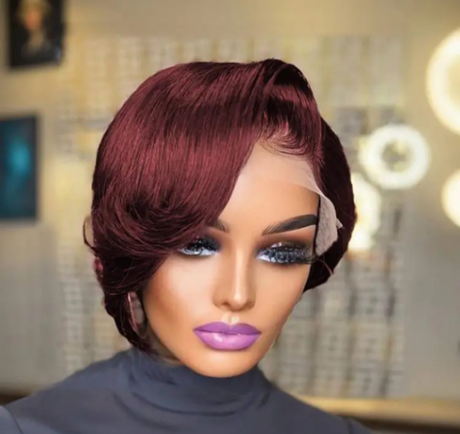Brazilian Virgin Human Hair Pixie Cut Wig