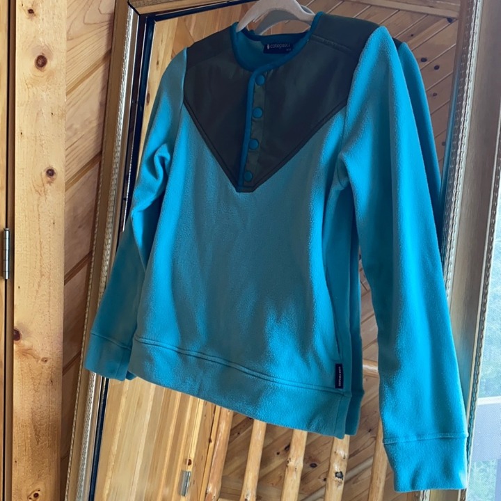 Cotopaxi Sabado Fleece Pullover Womens XS Blue Green