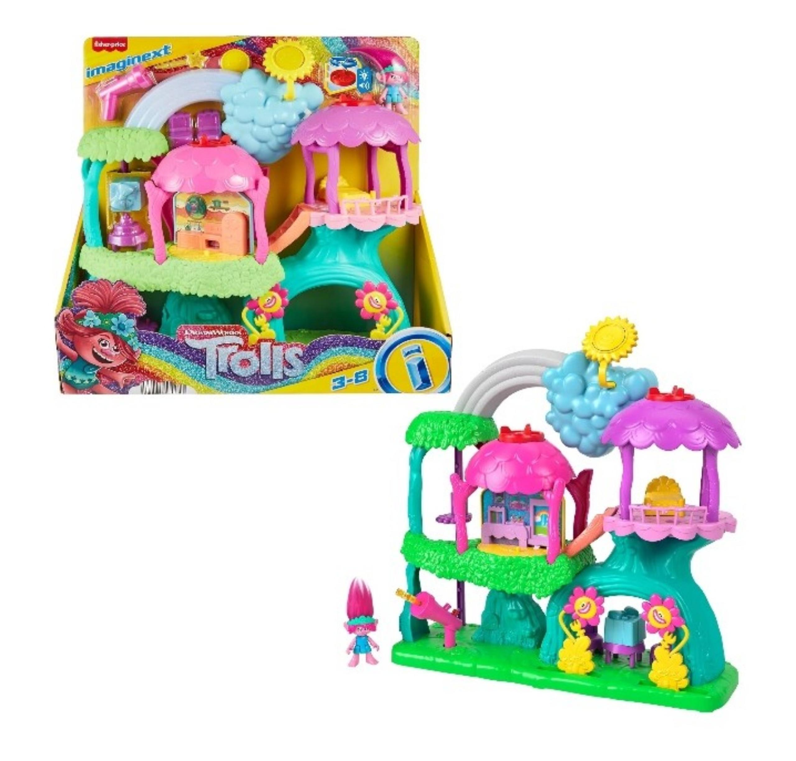 Trolls Lights & Sounds Rainbow Treehouse by Imaginext Dreamworks & Fisher-Price