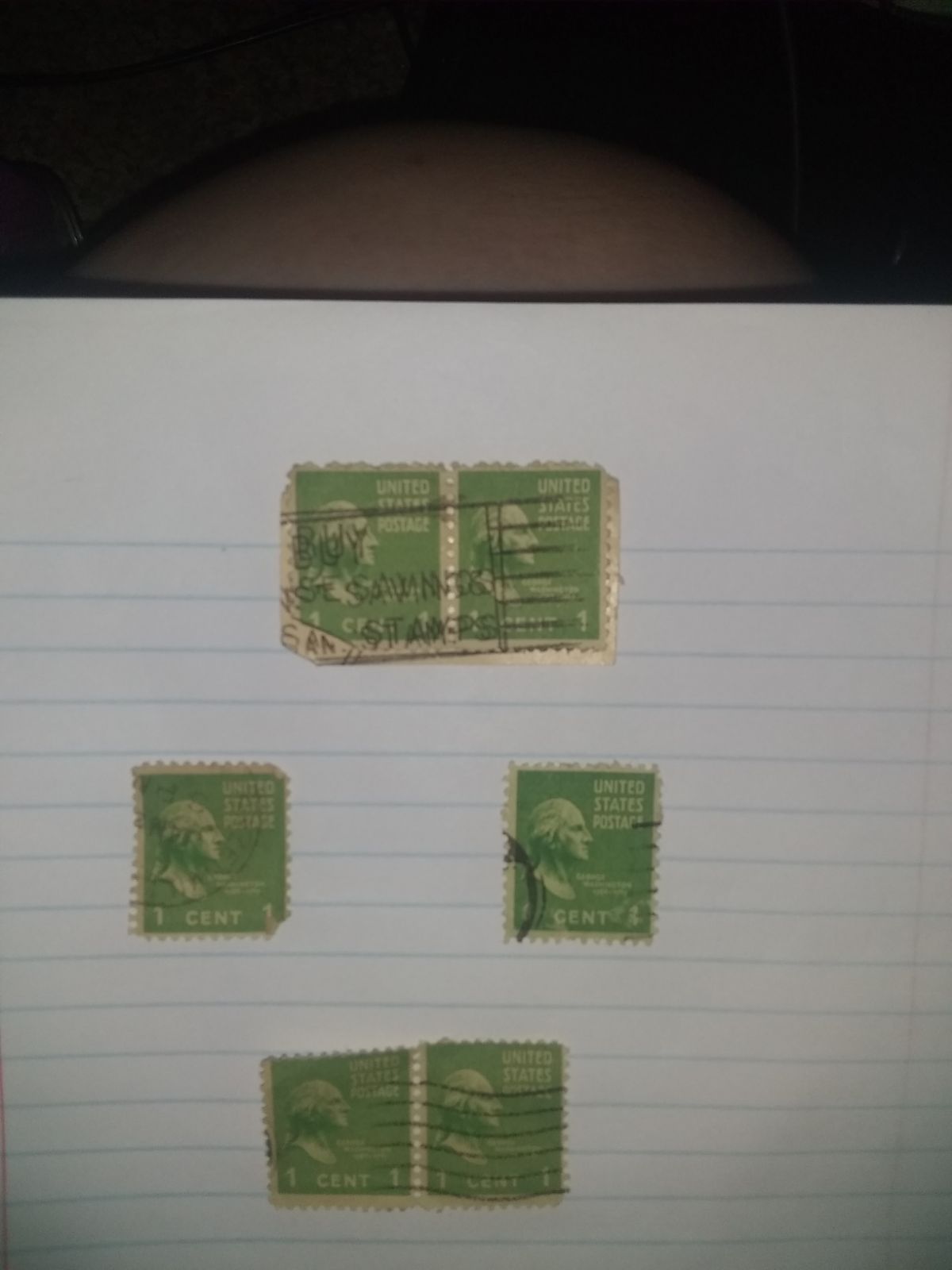 George Washington 1 cent stamps