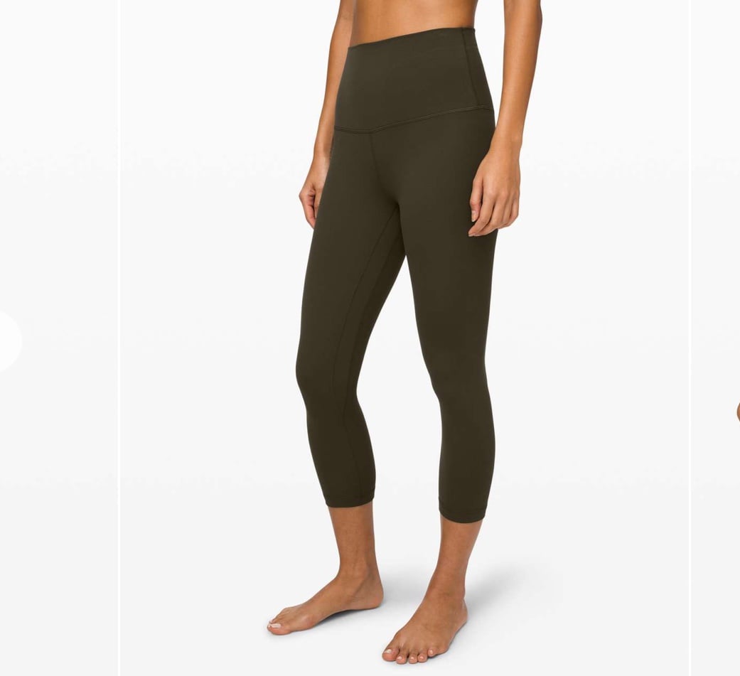 Lululemon Align Super High-Rise Crop 21 Dark Olive size 8