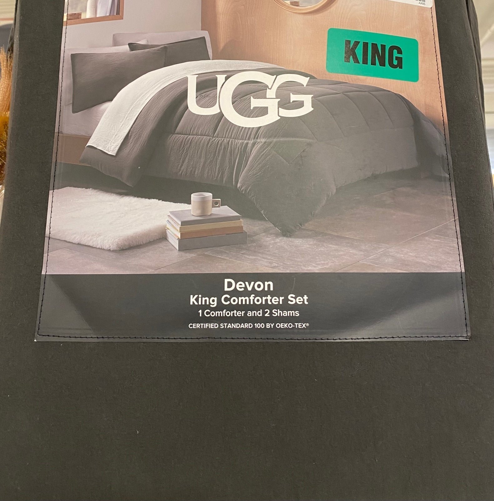 UGG Dark Gray King Comforter Set
