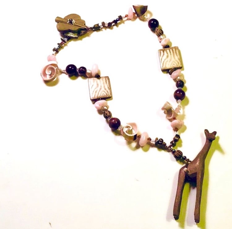 Handmade Gentle Giraffe Statement Necklace