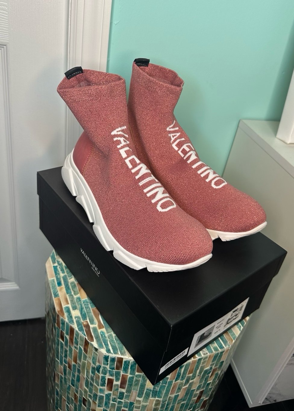 Melissa Pink Valentino Sneakers