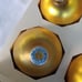 24 Vintage Small & Large Yellow/Gold Shiny Bright Mercury Glass Ornaments