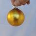 24 Vintage Small & Large Yellow/Gold Shiny Bright Mercury Glass Ornaments
