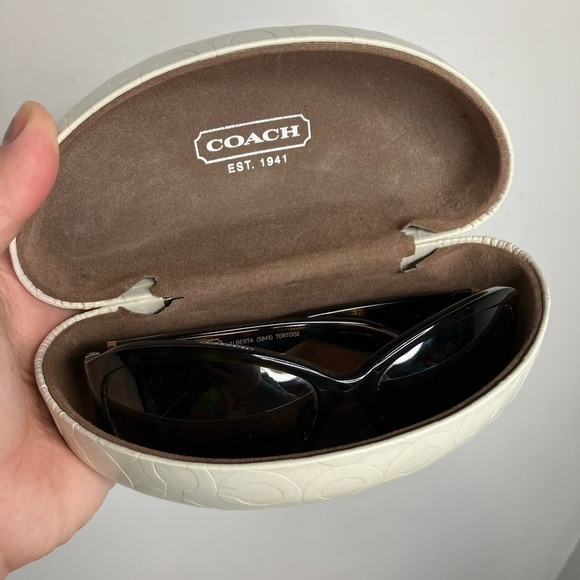Coach Alberta Tortoise sunglasses with case