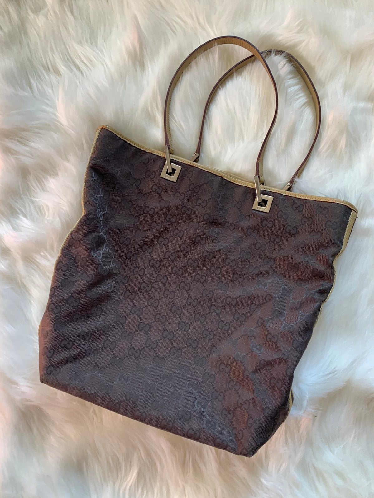 Gucci vintage monigram tote bag