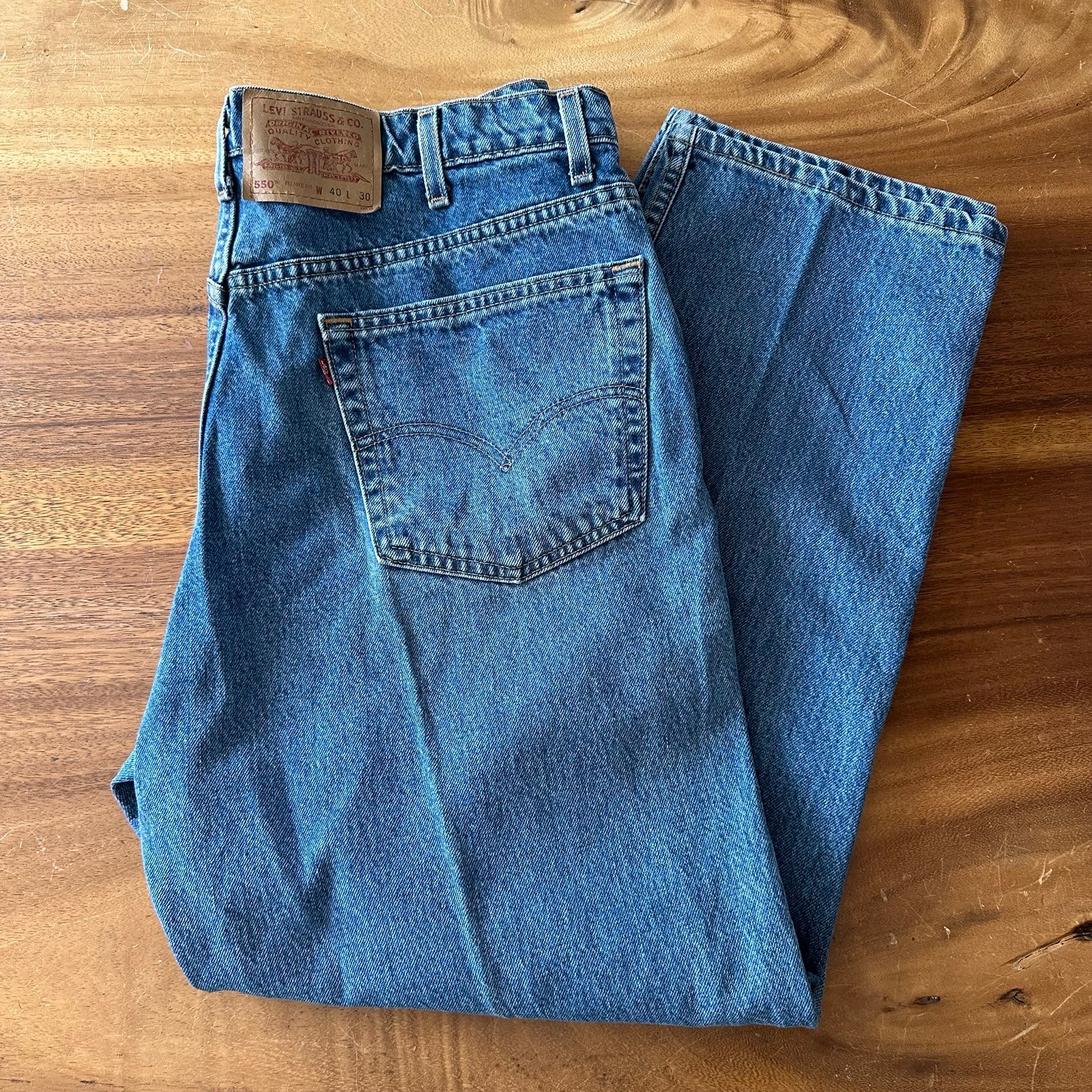 90s Vintage Levi’s 550 W40 Made in USA Albuquerque NM Factory