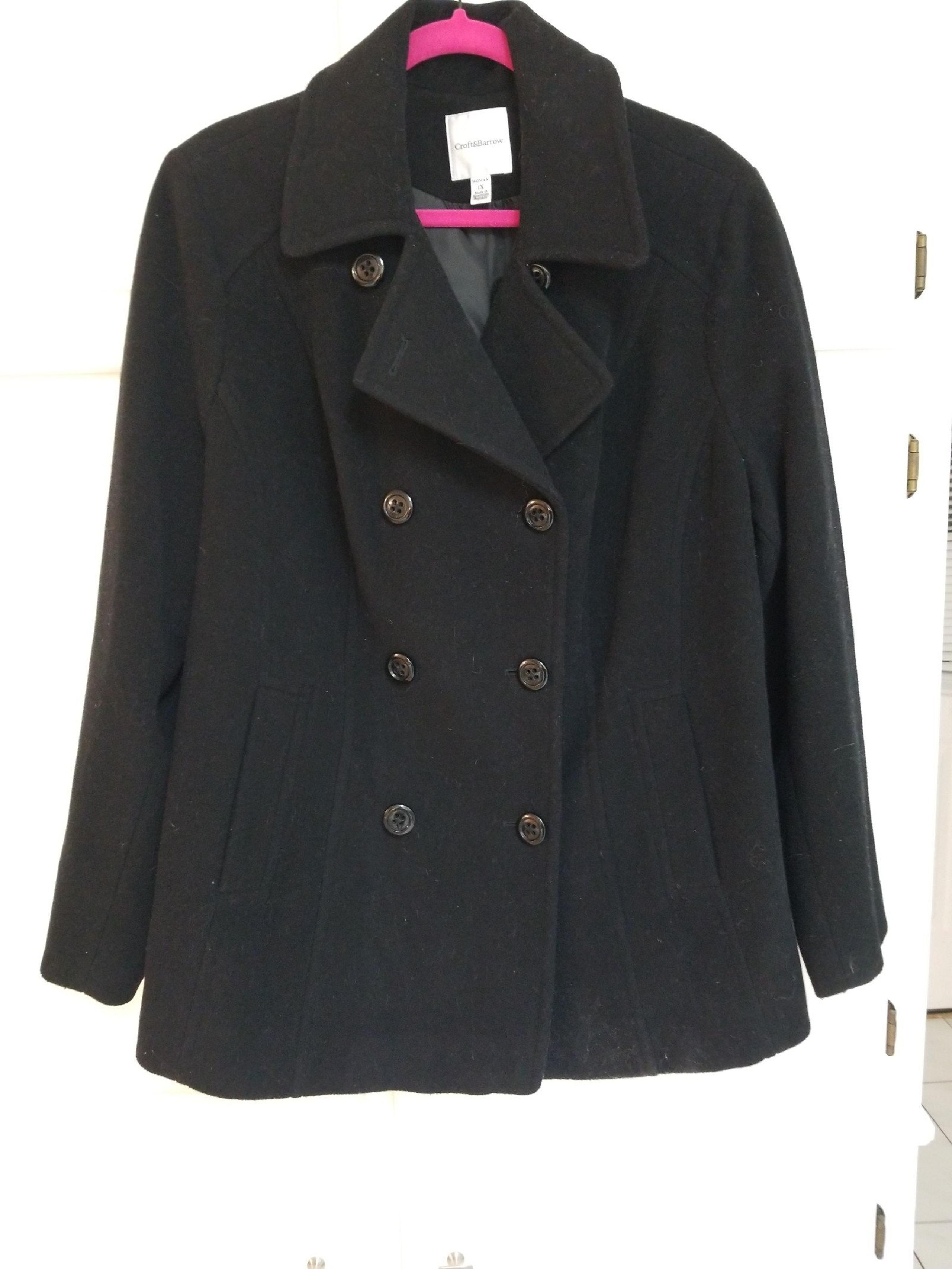 Croft&Barrow Wool Pea Coat