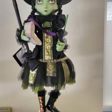 katherines collection halloween witch with green dress