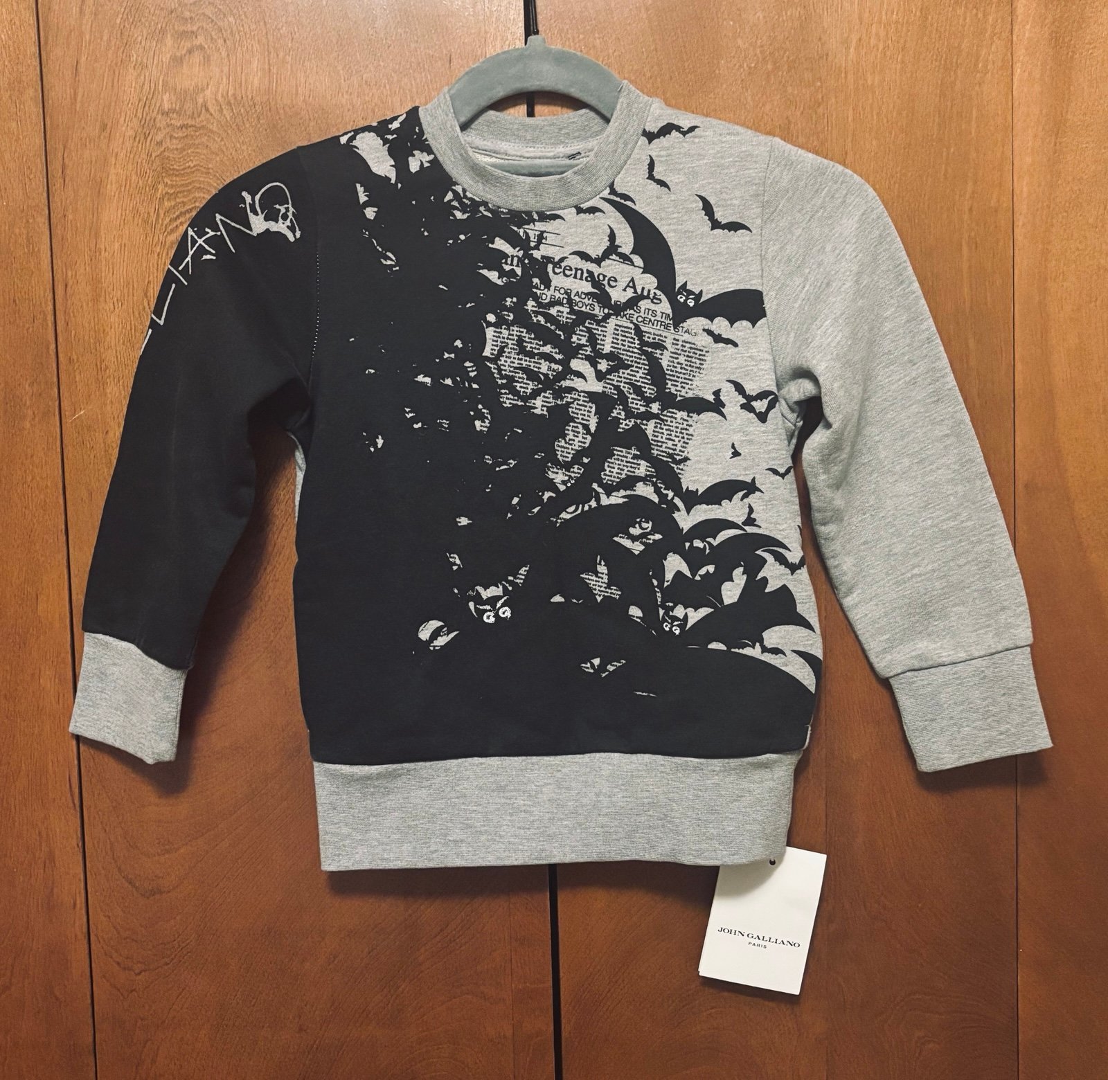 NWT John Galliano Crewneck sweatshirt Boys size 6