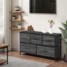 5 Drawer Fabric Dresser Storage Tower Closet Organizer