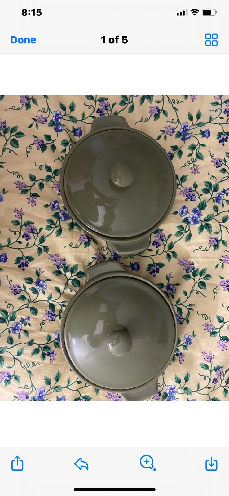 Longaberger set of 2 small casserole dishes