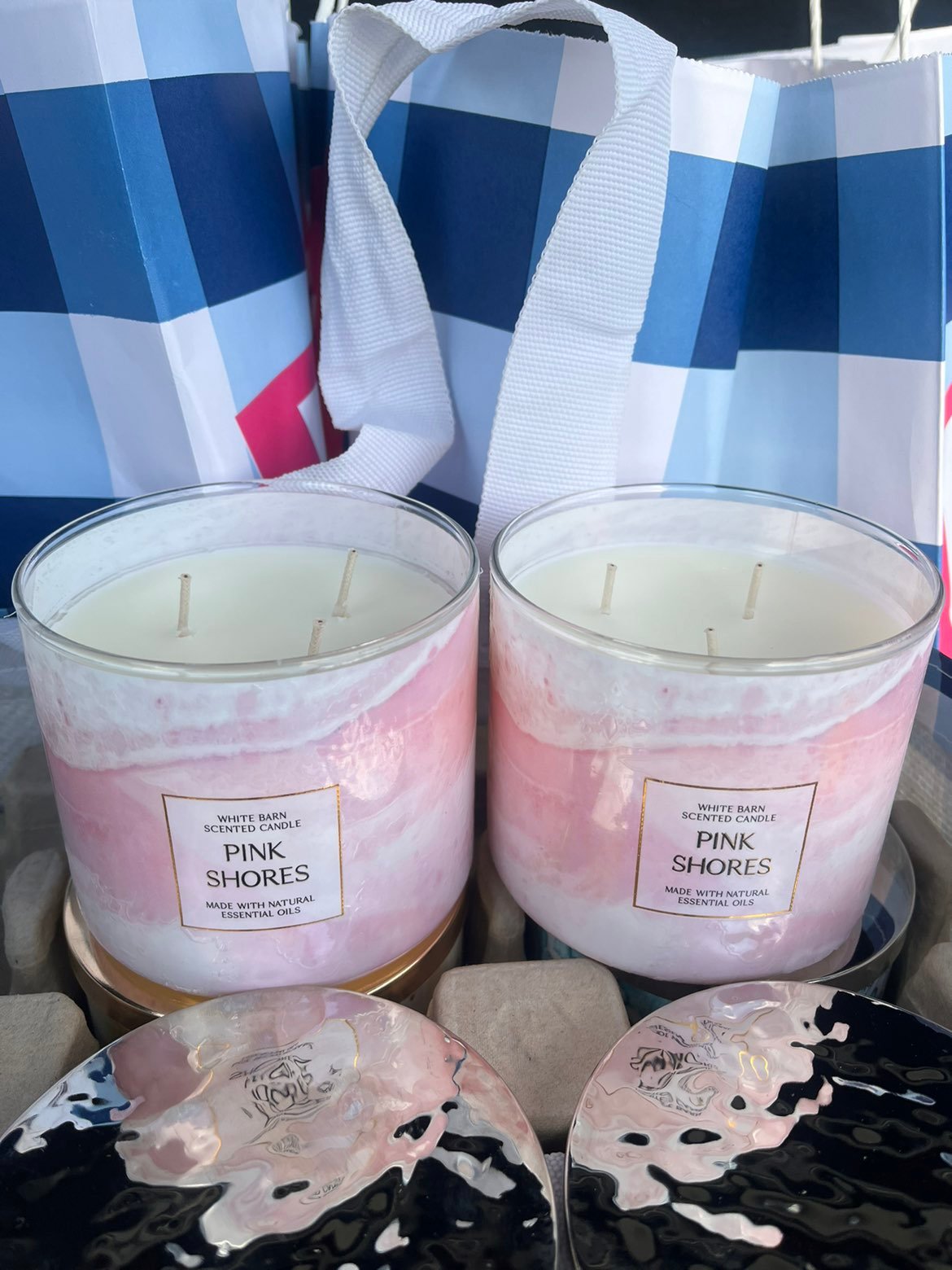 Pink shores candles