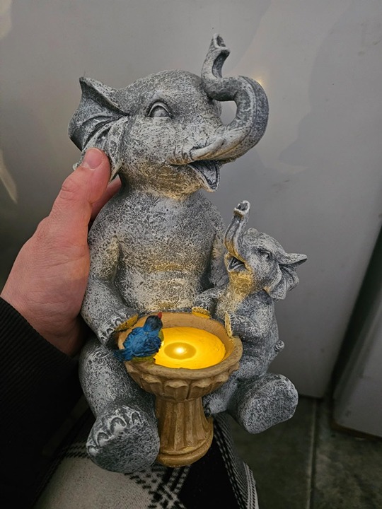 Solar Garden Statues Elephant Garden Decor