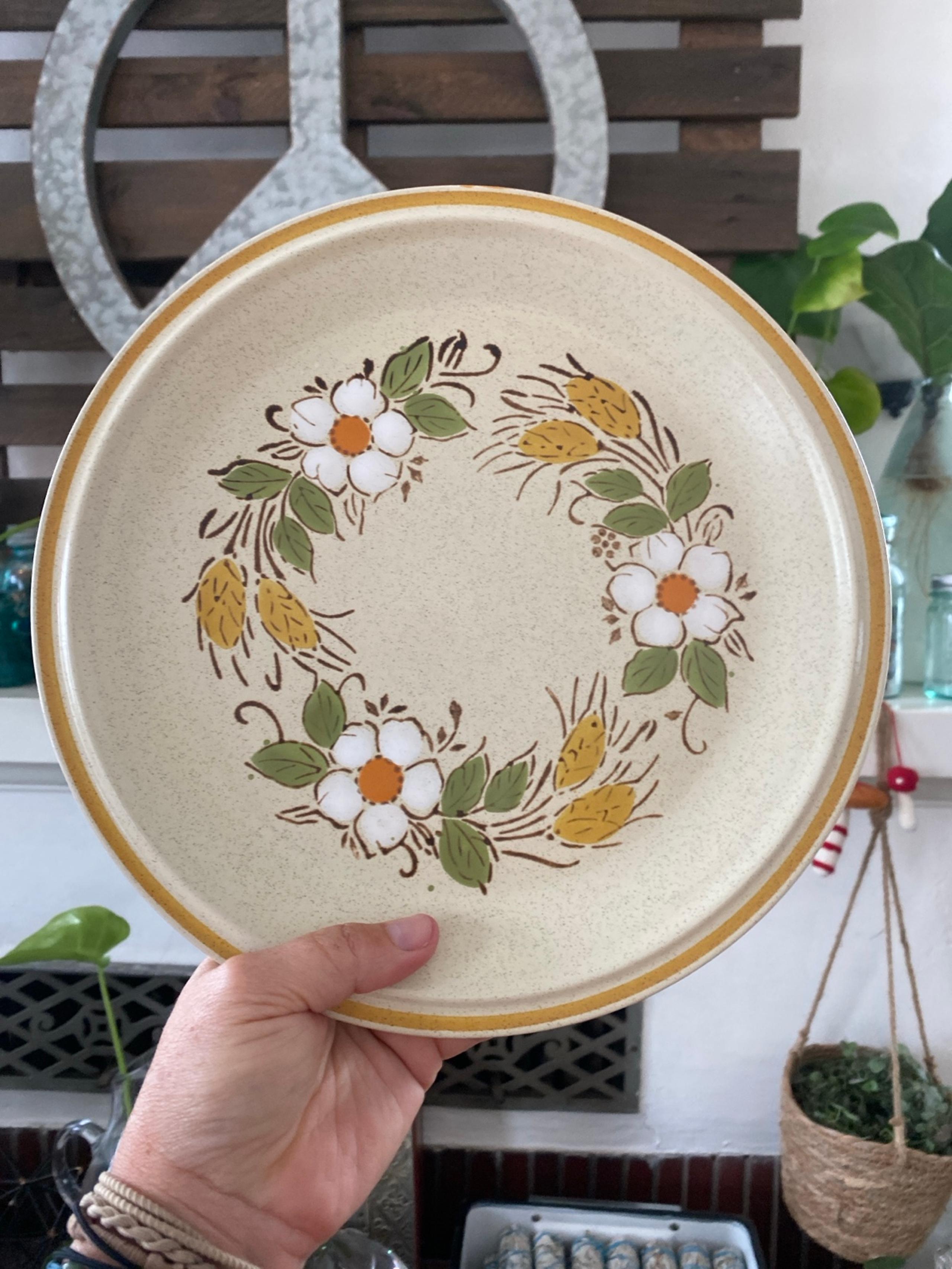 Hearthside Garden Festival Prairie Flowers Dinner Plate Vintage