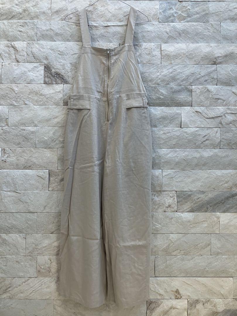 【New】Spick & Span Linen Rayon Zip Salopette