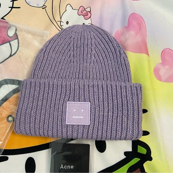 Acne Studios Face Patch Beanie