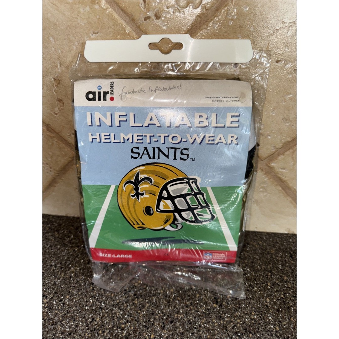 NFL New Orleans Saints Inflatable Helmet Unique Event Products Blow Up Sz Large