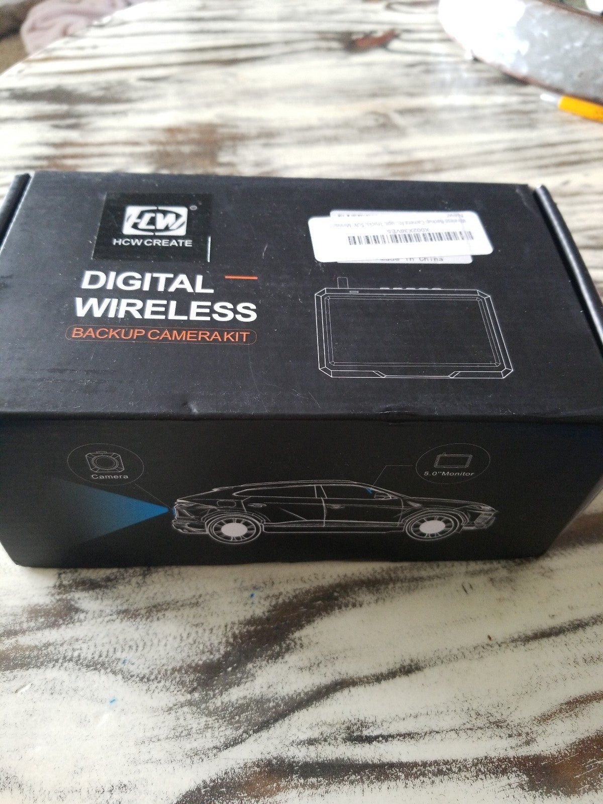 Digital wireless backup camera