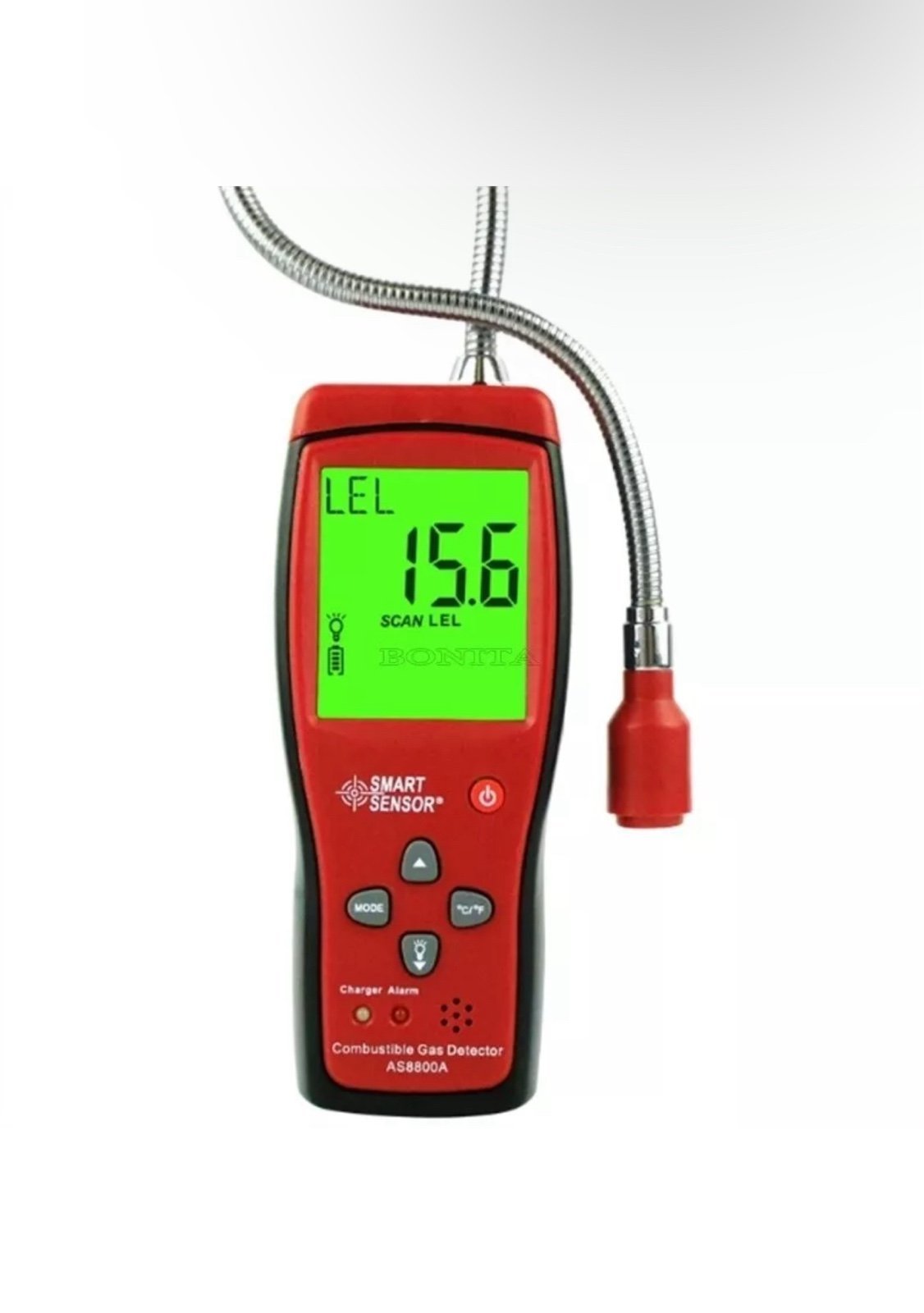 Smart Sensor AS8800A Combustible Gas Leak Detector Lcd Lel Gas Monitor