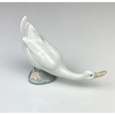 Vintage NAO Lladro Spain White Goose Duck Handmade Porcelain Figurine 1978 DT182