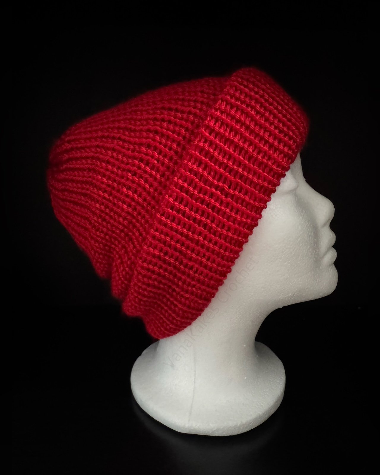 Red Adult Knitted Beanie