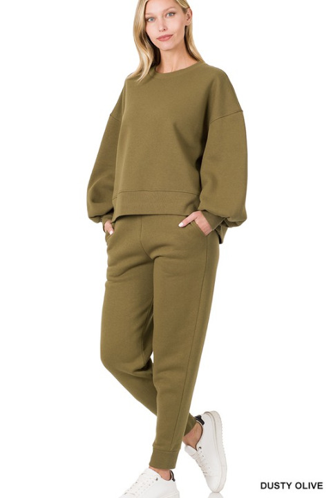 Relaxed Balloon-Sleeve Sweater | Gap