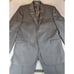 Donald J Trump 2-Piece Suit Men 43R Pants 36x32 Black Striped Blazer Sport Coat