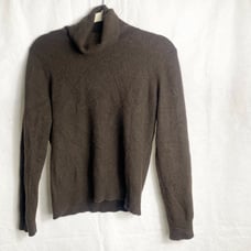 Saks Fifth Avenue Women’s Brown Cashmere Turtleneck Sweater Size XL